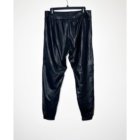 Commando Faux Leather Joggers Pants Pull on High Rise Women's Black Size L - Picture 5 of 7